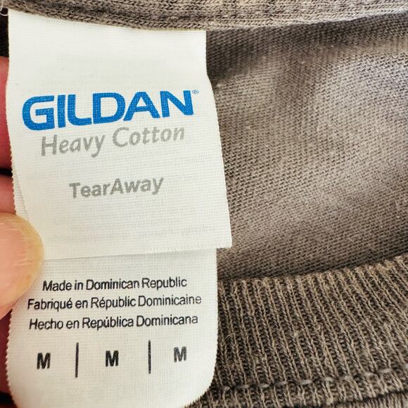Gildan Ultra Cotton Bud Light Washington DC Fray Gray Taupe Tee Shirt Sz Medium - Picture 5 of 6